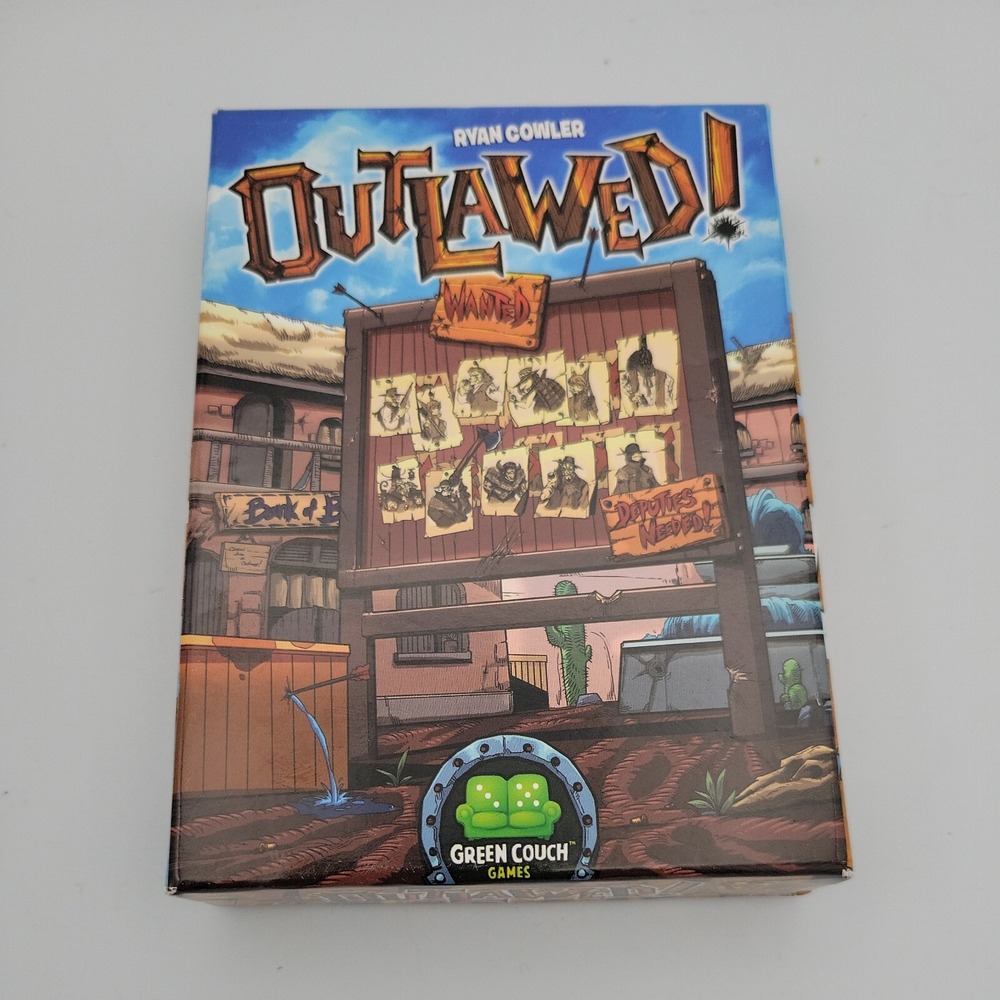 Green Couch Games Outlawed! Card Game GCG007 Ryan Cowler Wild West Strategy